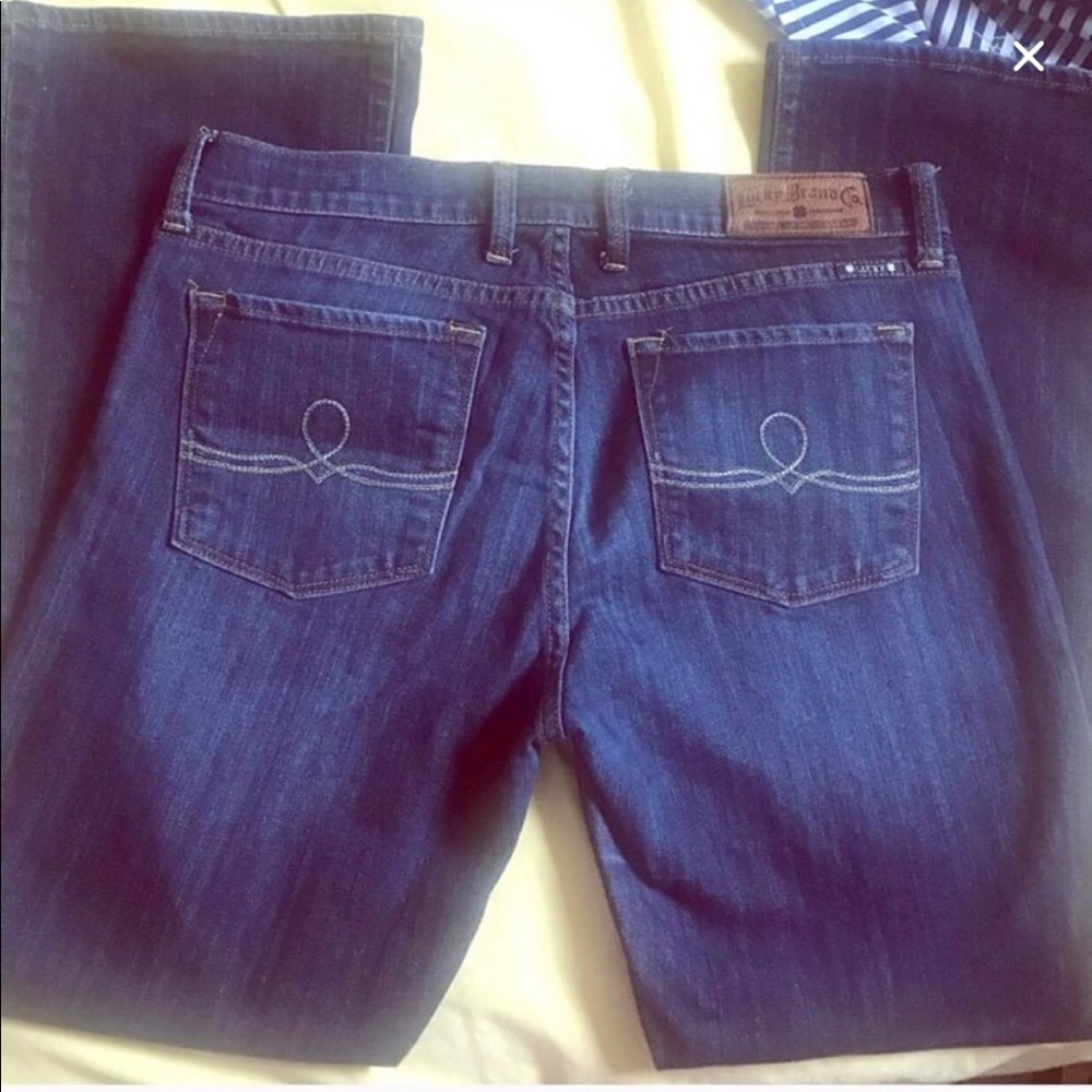 LUCKY BRAND Dark Blue Sofia Boot Cut Jeans